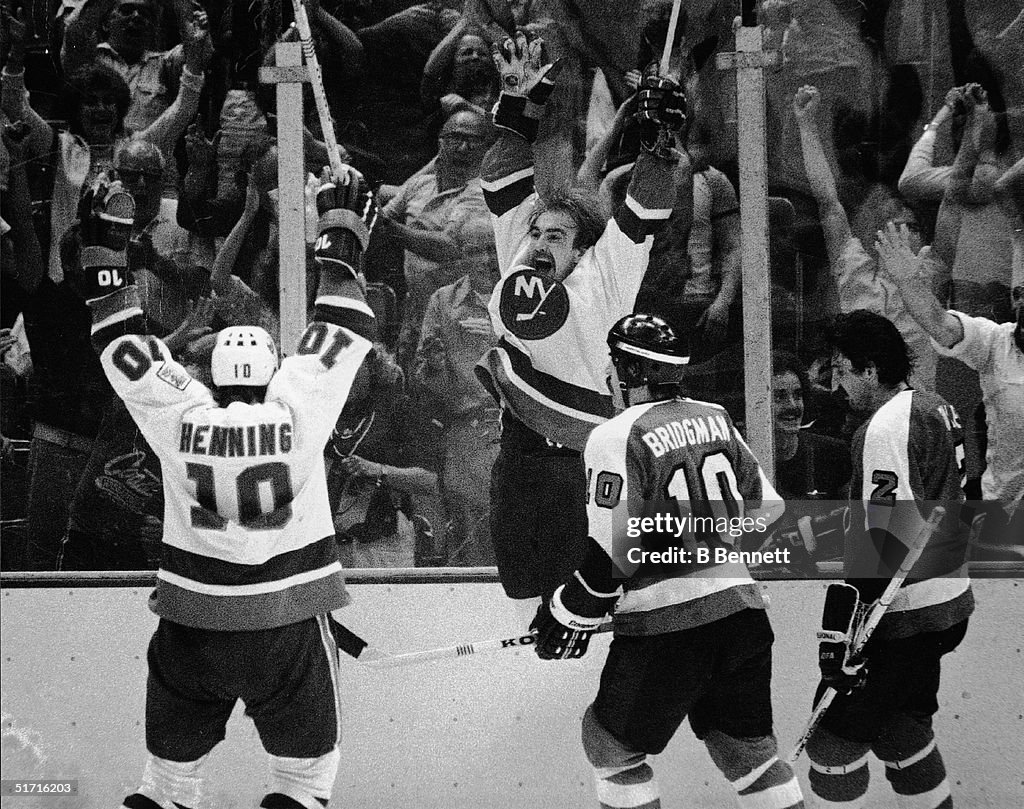 Nystrom Celebrates Winning Goal At Stanley Cup