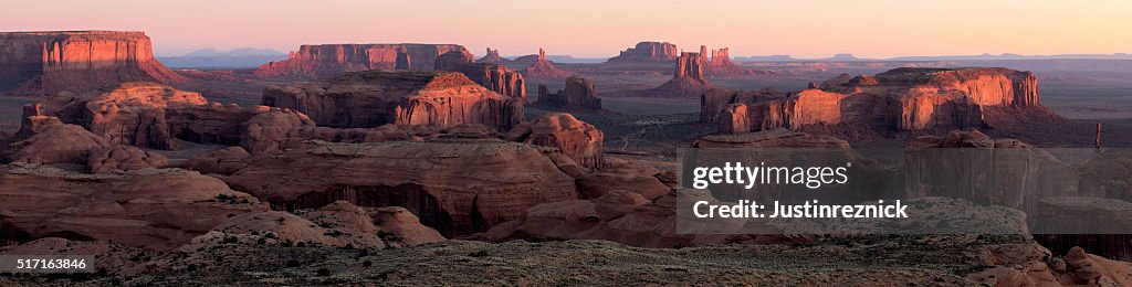 Monument Valley Hunt's Mesa Panorama