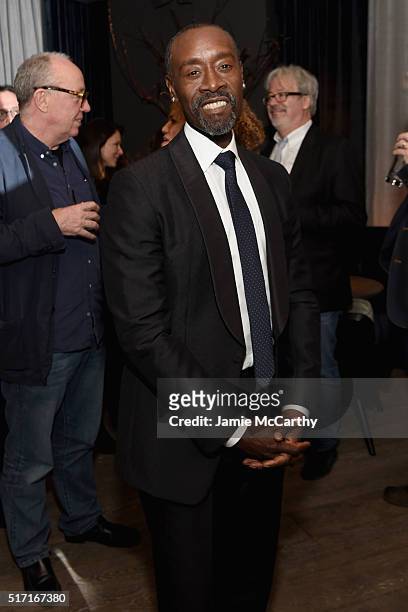Actor Don Cheadle attends the Sony Pictures Classics' "Miles Ahead" after party hosted by The Cinema Society with Ketel One and Robb Report at...