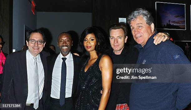 Co-Founder of Sony Pictures Classics Michael Barker, actors Don Cheadle, Emayatzy Corinealdi, Ewan McGregor and co-president and co-founder of Sony...