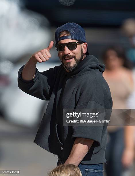Jon Bernthal is seen at 'Jimmy Kimmel Live' on March 23, 2016 in Los Angeles, California.