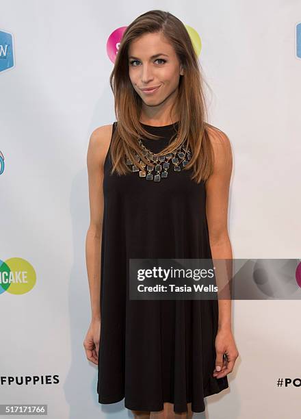 YouTube's ThinkTank host and executive producer Hannah Cranston attends SoulPancake's Puppypalooza Party at SoulPancakes Headquarters on March 23,...