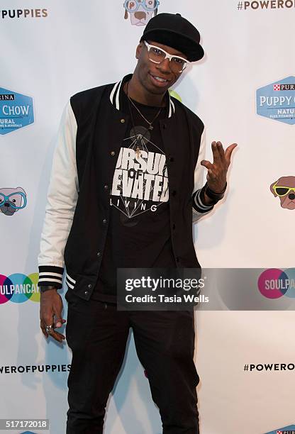 YouTube star Flitz attends SoulPancake's Puppypalooza Party at SoulPancakes Headquarters on March 23, 2016 in Los Angeles, California.