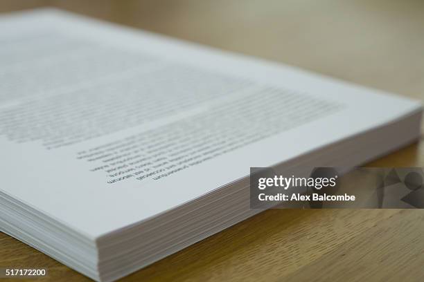 a book manuscript (pre-bound book) - thesis paper stock pictures, royalty-free photos & images