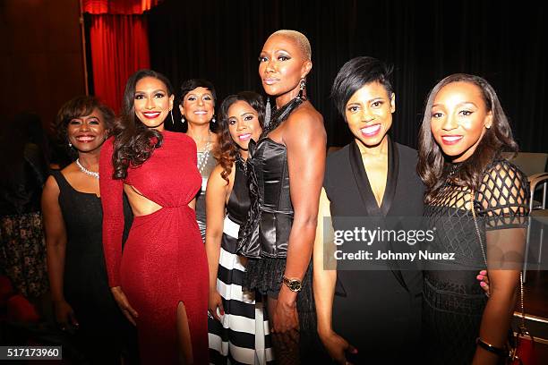 Vivian R. King, Rhonda Wills, Juanita Jackson, Monique Chantelle Sparks, Jolanda Jones, Jacque Reid, and Tiye Tarita Foley attend the "Sisters In...