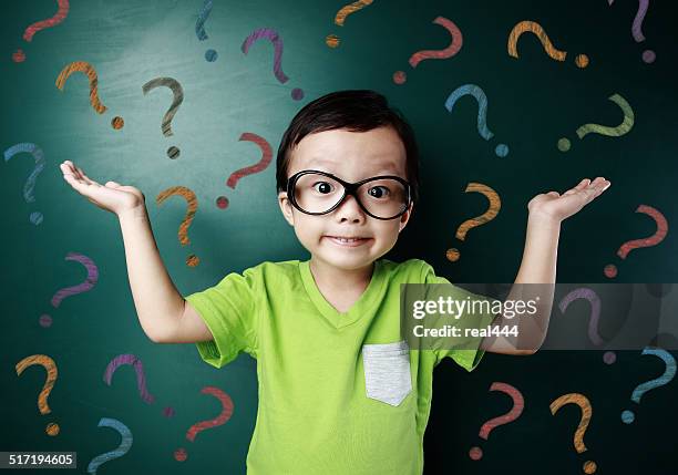 cute asia children in the classroom - question mark stock pictures, royalty-free photos & images