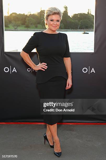 Emily Symons arrives ahead of opening night of Handa Opera's Turandot on March 24, 2016 in Sydney, Australia.