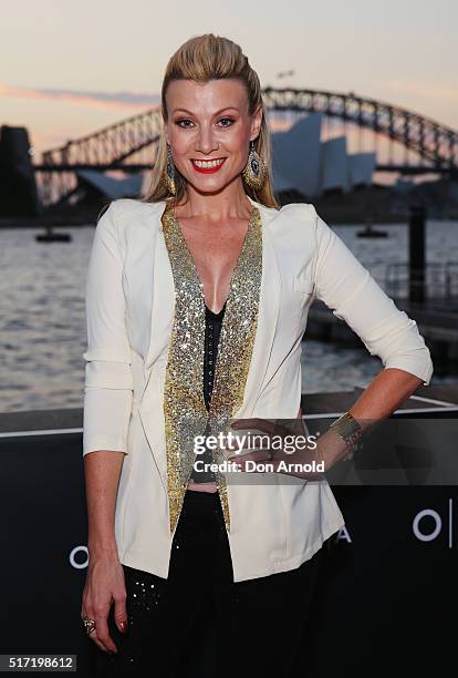 Deborah Krizak arrives ahead of opening night of Handa Opera's Turandot on March 24, 2016 in Sydney, Australia.