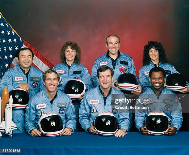 Five astronauts and two payload specialists make up the STS 51-L crew, scheduled to fly aboard the Space Shuttle Challenger in January of 1986....