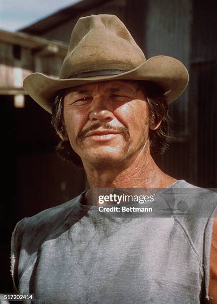 Charles Bronson as he appears in the 1975 motion picture Breakout.