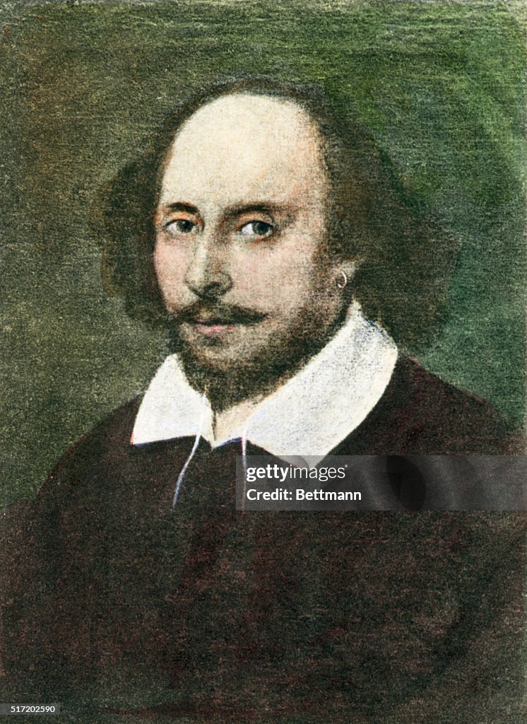 William Shakespeare In Color Painting