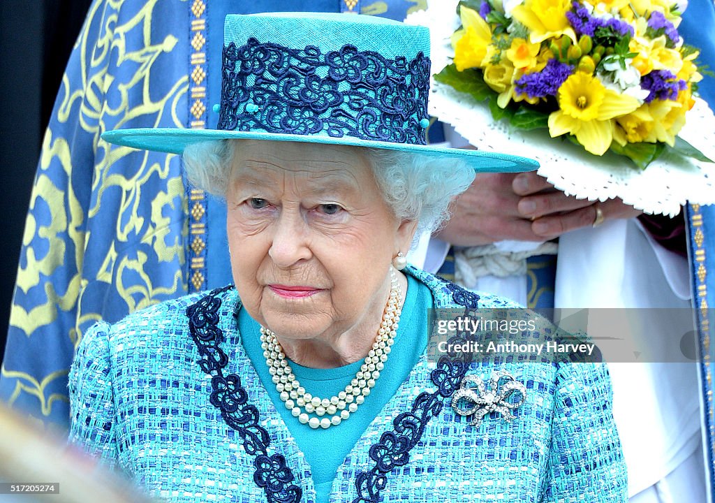 The Queen And The Duke Of Edinburgh Attend The Royal Maundy Service