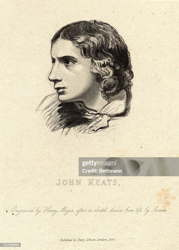 Portrait of English Poet John Keats