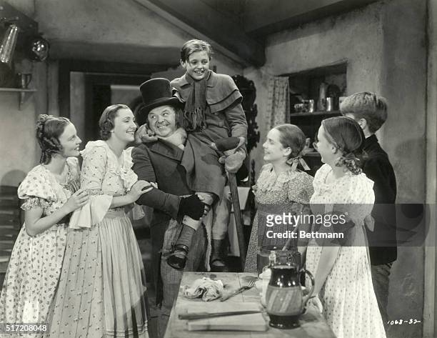 Scene from the 1938 motion picture A Christmas Carol.