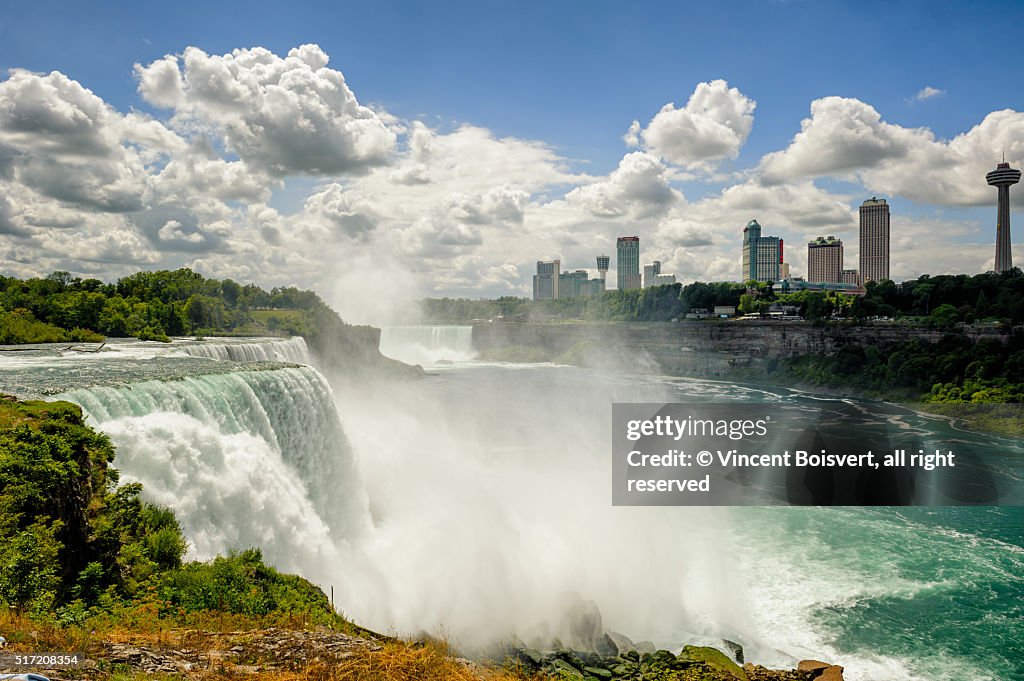 A General View Of Niagara Falls Area From The Us Side High Res Stock a-general-view-of-niagara-falls-area-from-the-us-side-high-res-stock