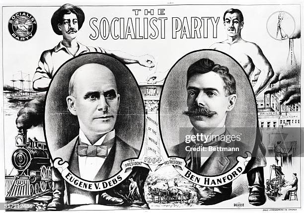 Socialist Poster: 1904 Socialist Party Presidential Campaign Poster Socialist Poster: 1904 Socialist Party Presidential Campaign Poster