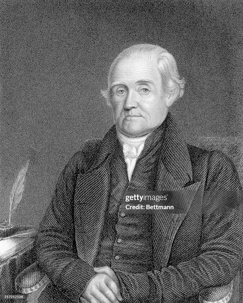 Engraving of Portrait of Noah Webster