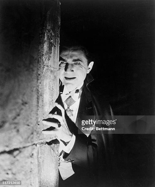 Bela Lugosi is shown in a still publicizing the 1931 Universal Studios film Dracula. An unknown Hungarian actor, Lugosi had played Dracula for a year...