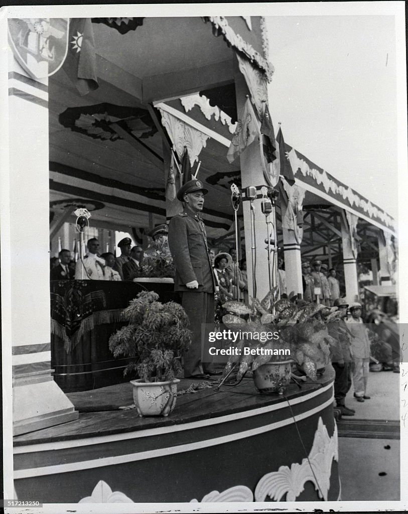 Chiang Kai-Shek Addresses Gathering