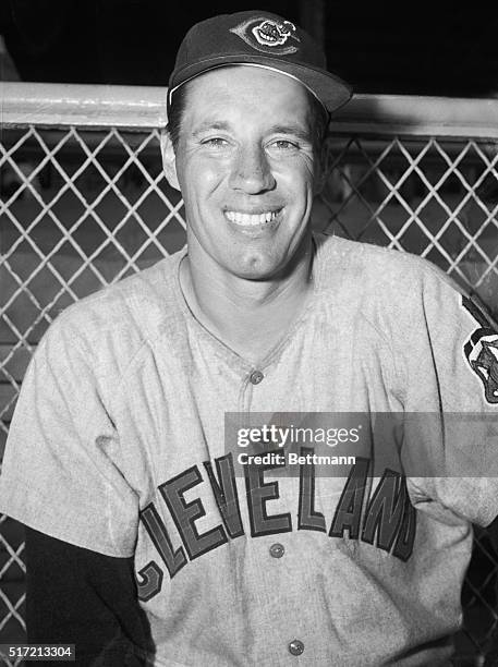 New York,NY:Ace Cleveland Indian fastballer Bob Feller, now a baseball-wise veteran of 37,getting ready for his 20th season of big league play,can...