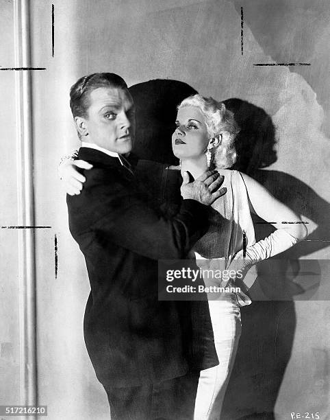 James Cagney holding Jean Harlow in the 1931 movie The Public Enemy.