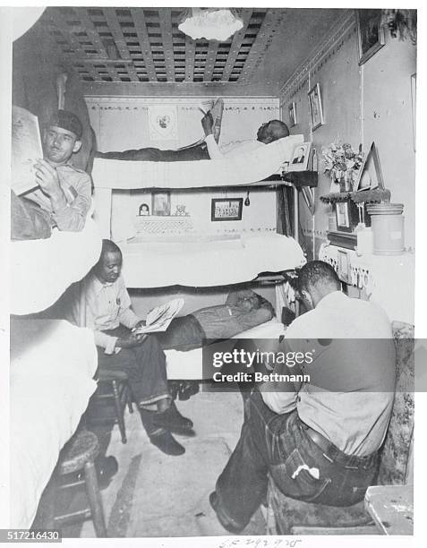 This "tank" cell at San Quentin Prison, California, measures 7 feet 8 inches by 11 feet 8 inches, with the ceiling 7 feet 11 inches high. Yet is is...