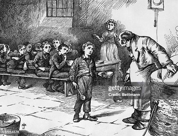 An illustration from Oliver Twist by Charles Dickens.