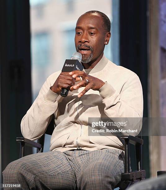 Don Cheadle attends AOL Build Speaker Series Don Cheadle Discusses His Directorial Debut In "Miles Ahead" at AOL Studios In New York on March 24,...