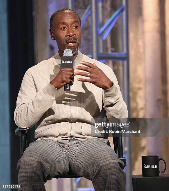 Don Cheadle attends AOL Build Speaker Series Don Cheadle Discusses His Directorial Debut In "Miles Ahead" at AOL Studios In New York on March 24,...