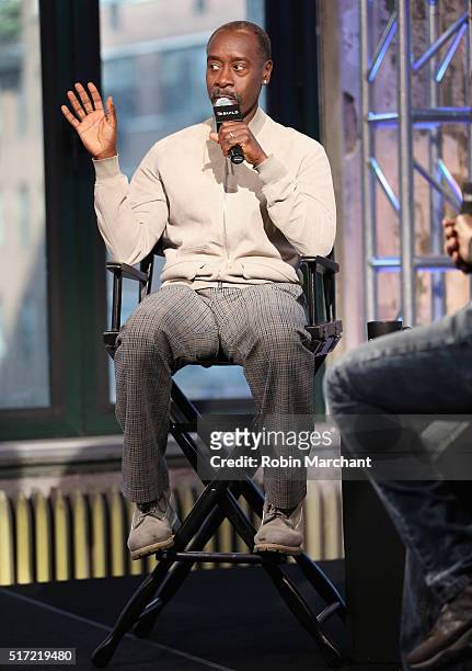 Don Cheadle attends AOL Build Speaker Series Don Cheadle Discusses His Directorial Debut In "Miles Ahead" at AOL Studios In New York on March 24,...