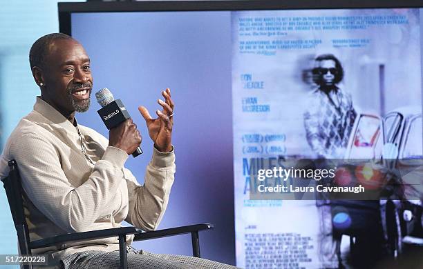 Don Cheadle attends AOL Build Speaker Series to discuss his Directorial debut in "Miles Ahead" at AOL Studios in New York on March 24, 2016 in New...