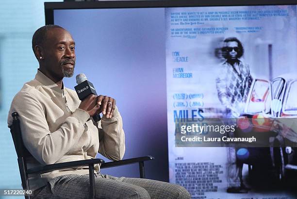 Don Cheadle attends AOL Build Speaker Series to discuss his Directorial debut in "Miles Ahead" at AOL Studios in New York on March 24, 2016 in New...