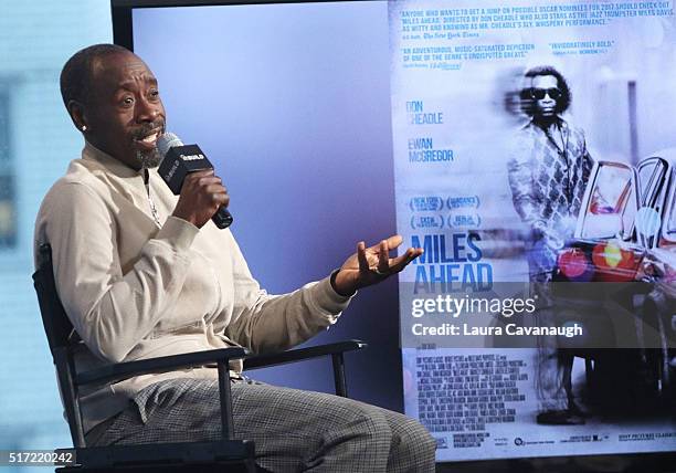 Don Cheadle attends AOL Build Speaker Series to discuss his Directorial debut in "Miles Ahead" at AOL Studios in New York on March 24, 2016 in New...