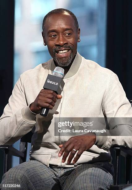 Don Cheadle attends AOL Build Speaker Series to discuss his Directorial debut in "Miles Ahead" at AOL Studios in New York on March 24, 2016 in New...