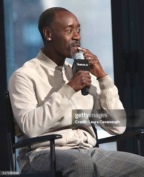 Don Cheadle attends AOL Build Speaker Series to discuss his Directorial debut in "Miles Ahead" at AOL Studios in New York on March 24, 2016 in New...