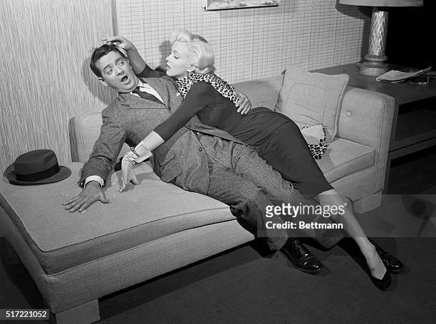 Marilyn Monroe and Tommy Noonan in Gentlemen Prefer Blondes, 1953.
