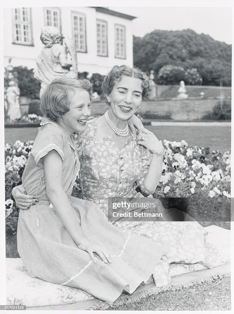 Denmark's Queen with Daughter