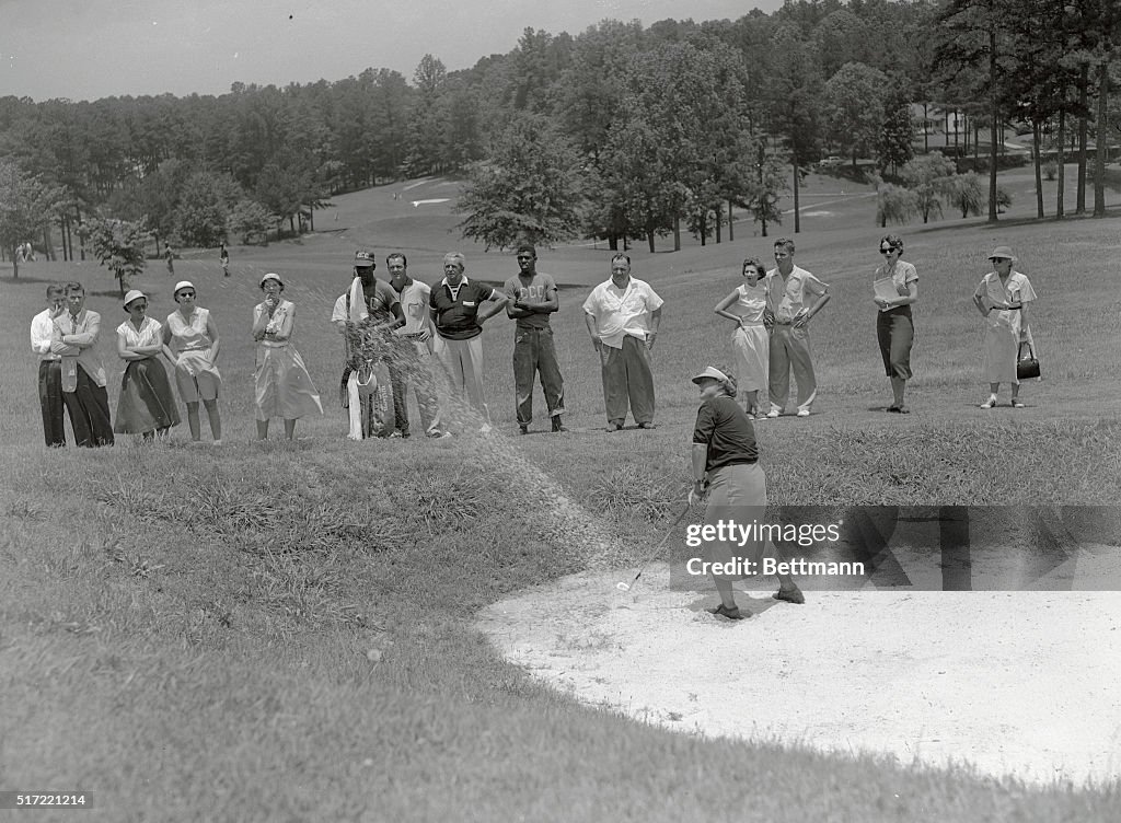 Patty Berg Blasting Out of Sand Trap