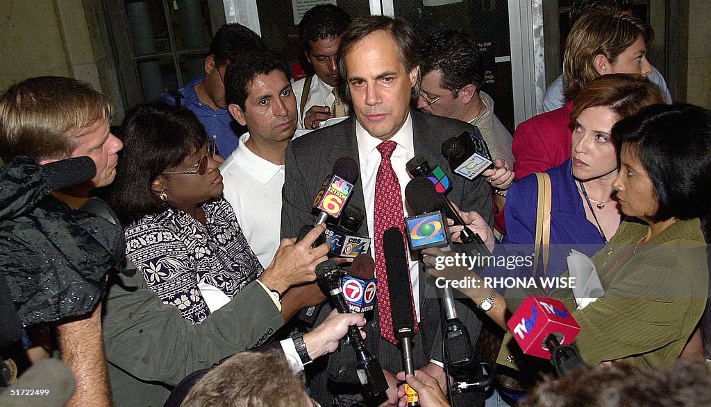 Jose Quinon (C), attorney for alleged Medellin car