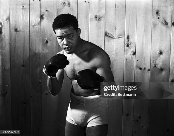 Joe Louis in Boxnig Pose Joe Louis in Boxnig Pose