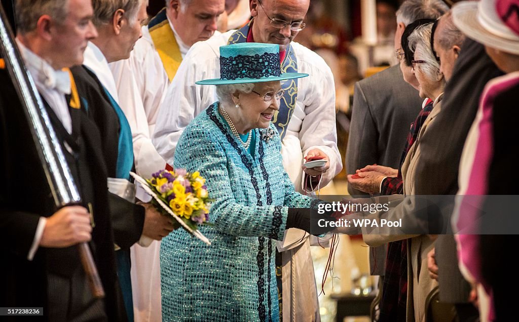 The Queen And The Duke Of Edinburgh Attend The Royal Maundy Service