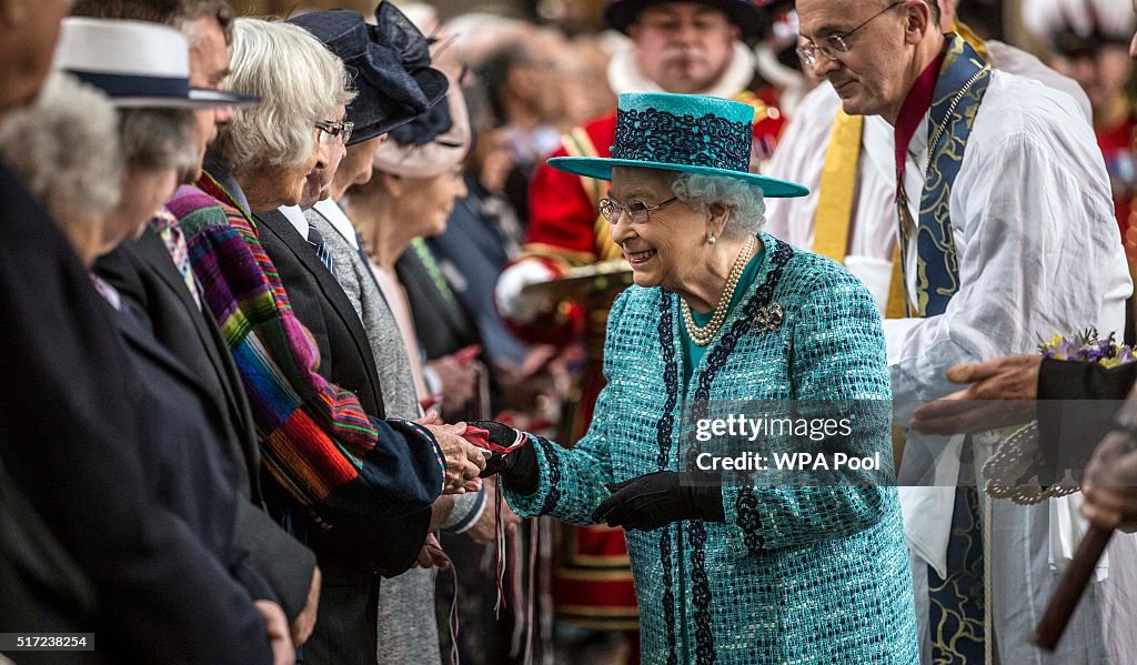 The Queen And The Duke Of Edinburgh Attend The Royal Maundy Service