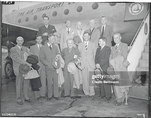 New York: Gentlemen Of The Press Off On European Tour. Twelve U. S. Editors and publishers who left Washington yesterday for a month's tour of...