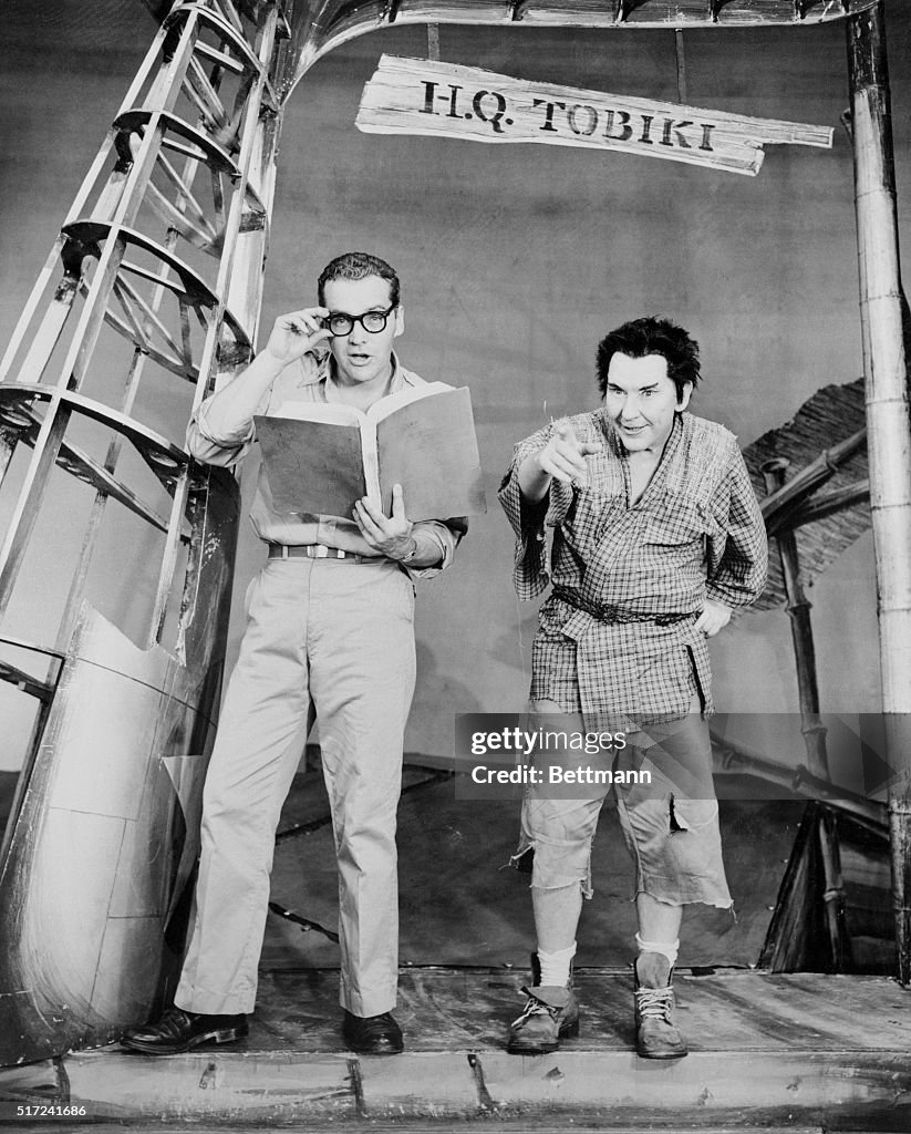 Scott McKay and Burgess Meredith on Stage