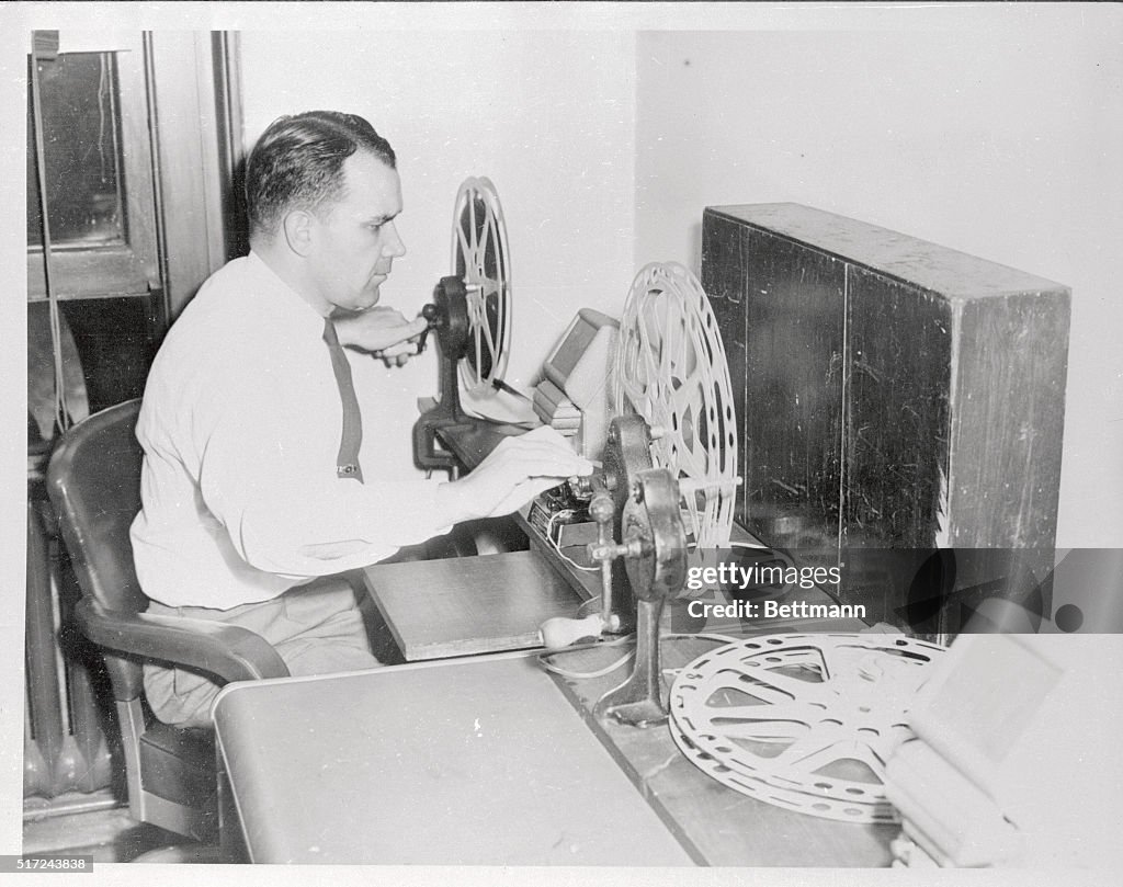 Hugh Daugherty Viewing Film