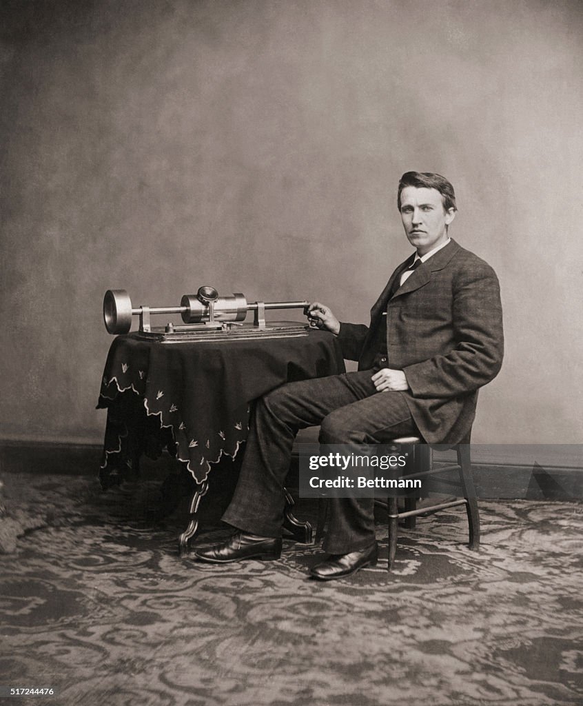 Thomas Edison and His Phonograph