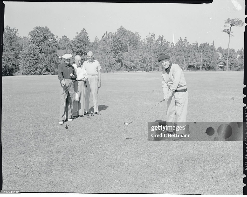 Charles Evans Playing Golf