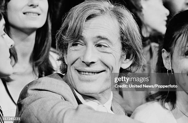 Actor Peter O'Toole pictured with the cast of Macbeth at the Old Vic Theatre in London on 19th August 1980.