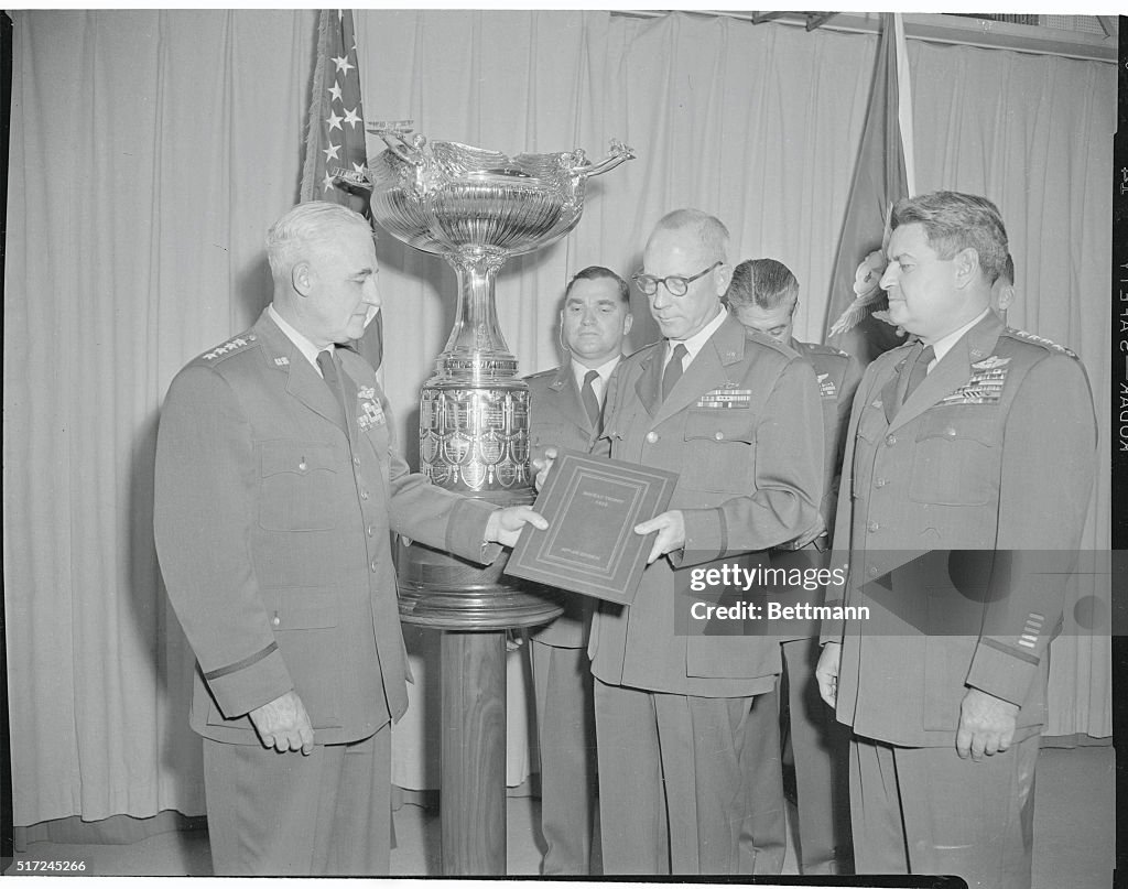 General Thayer S. Olds Receiving MacKay Trophy
