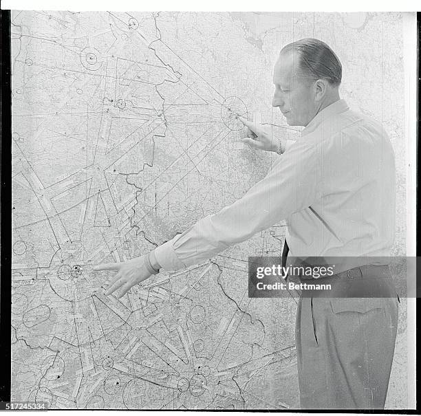 Under the Potsdam Agreement, which assures free access to Berlin, Western planes flying to and from the city have to remain within the limits of an...